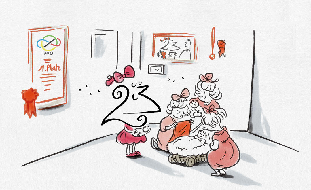 Mädchen und Mathe (Illustration: Maren Amini) 