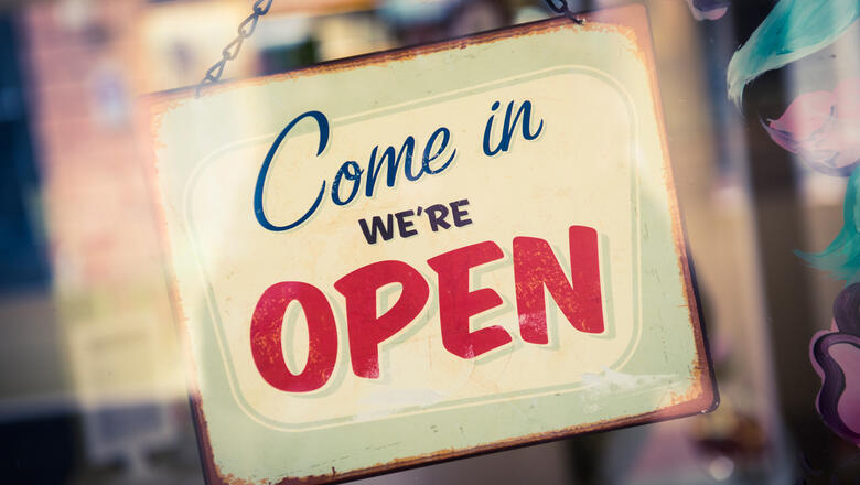 We're Open