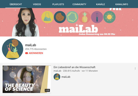 Screenshot YouTube (Quelle: [YouTube-Kanal Mai Lab](https://www.youtube.com/channel/UCyHDQ5C6z1NDmJ4g6SerW8g))