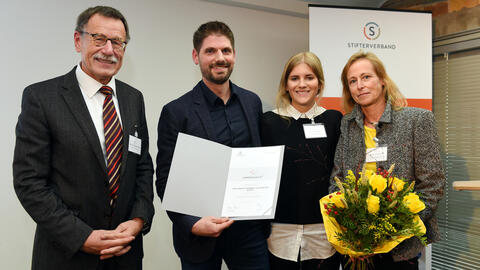 Sebastian Kuhn bei der Preisverleihung (Foto: Peter Himsel)