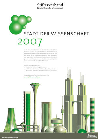 Plakat Stadt der Wissenschaft 2007 (Foto: Stifterverband)